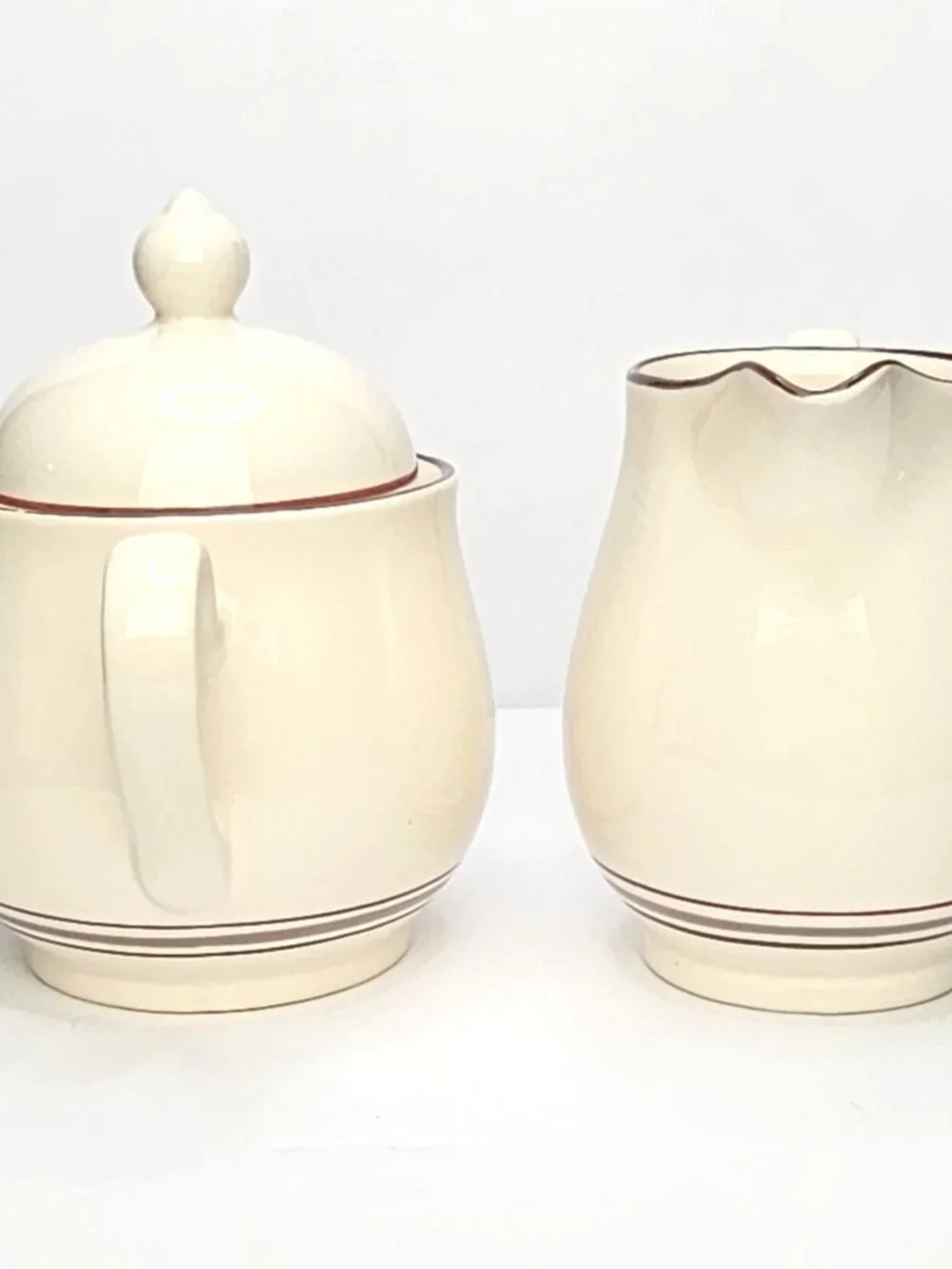 Vintage Keltcraft by Noritake Ireland Creamer & Lidded Sugar Bowl Nutmeg Set
